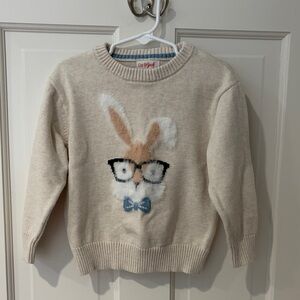 Cat & Jack Beige Sweater with Bunny Design